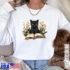 Cat Shirts For Women Book Lover Shirt Cute Cat And Book T-Shirt 2